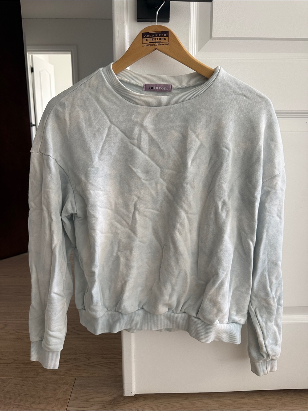 Women's Light Blue Crewneck Sweater